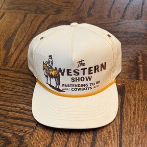 Sendero Provisions Co. “The Western Show” snapback rope hat Like New